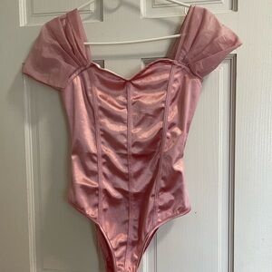 Elegant Pink Women's Bodysuit